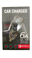 TM-DC-681-BLACK Qualcomm Quick Charger Dual Ports Car Charger