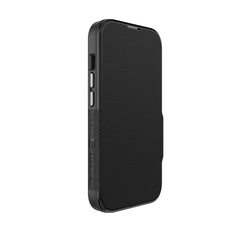 NNEDSZ EFM Monaco E-leather Wallet Case Armour With D3O Plus Suits Iphone 15 (6.1") - Black/Space Grey